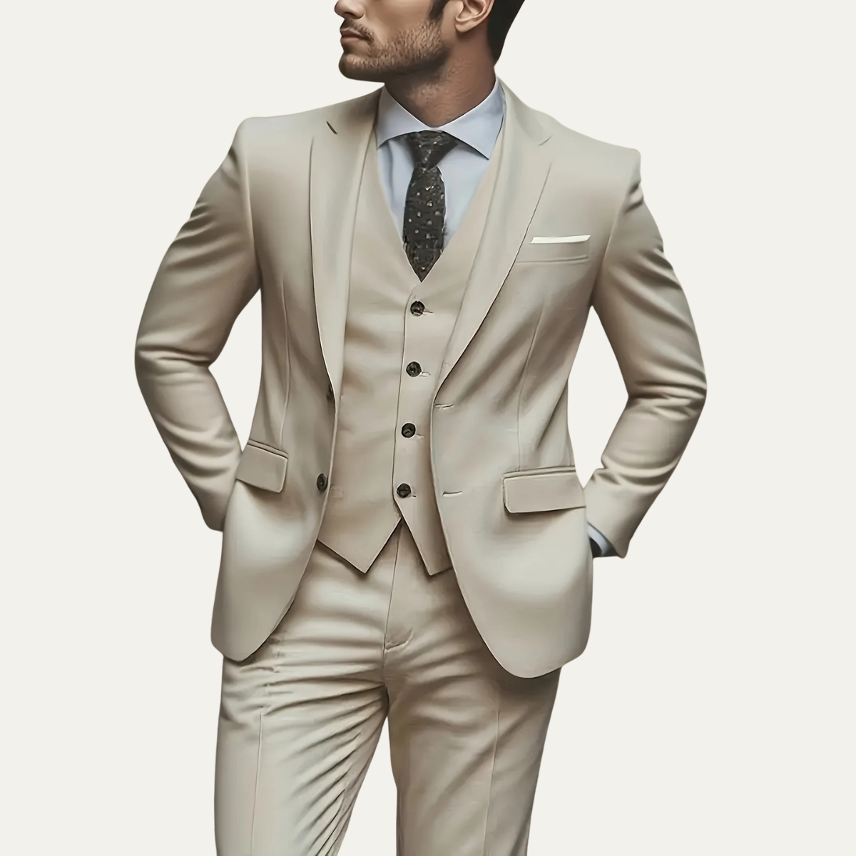 Bruno | Three Piece Tailored Formal Suit Set
