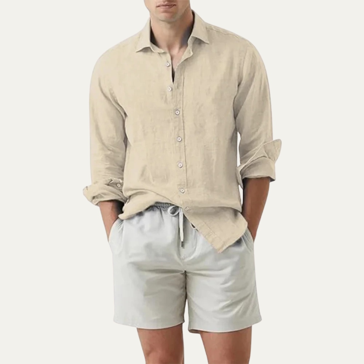 Declan linen shirt Khaki