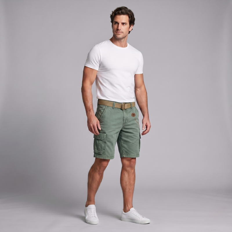 Chase | Multi Pocket Tactical Cargo Shorts with Belt