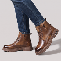 Cranleigh | Men's Leather Ankle Boots Brown Lace Up Work Boot
