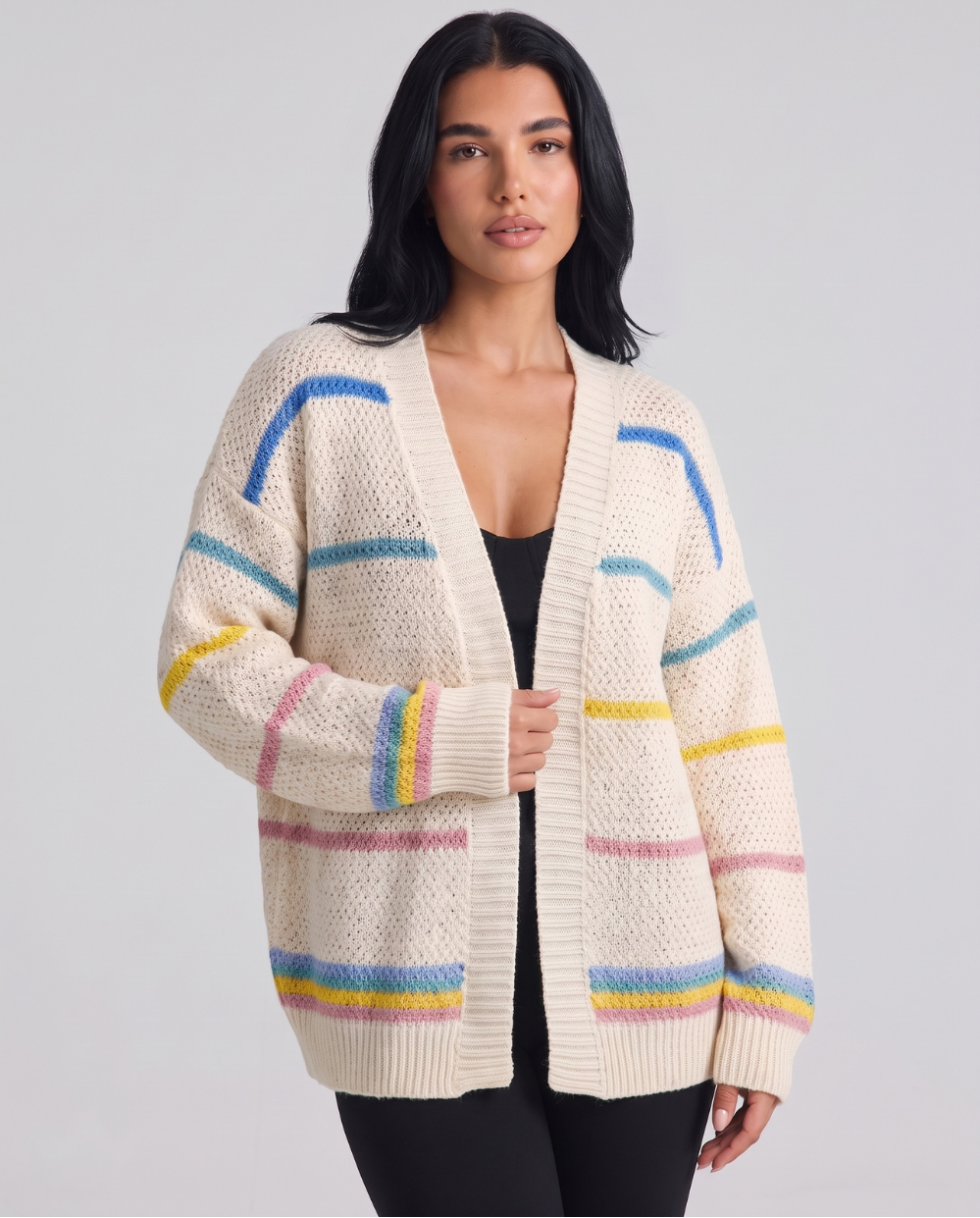 Hedwig | Women's Oversized Striped Cardigan