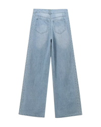 Stella | Wide Leg Studded Jeans