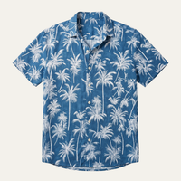Ignatius | Palm Tree Print Short Sleeve Summer Shirt for Men