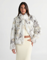 Rose | faux fur jacket
