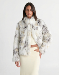Rose | faux fur jacket