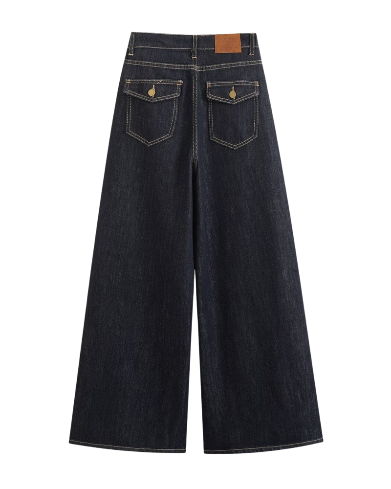 Bethany | Dark Wash Wide Leg Jeans