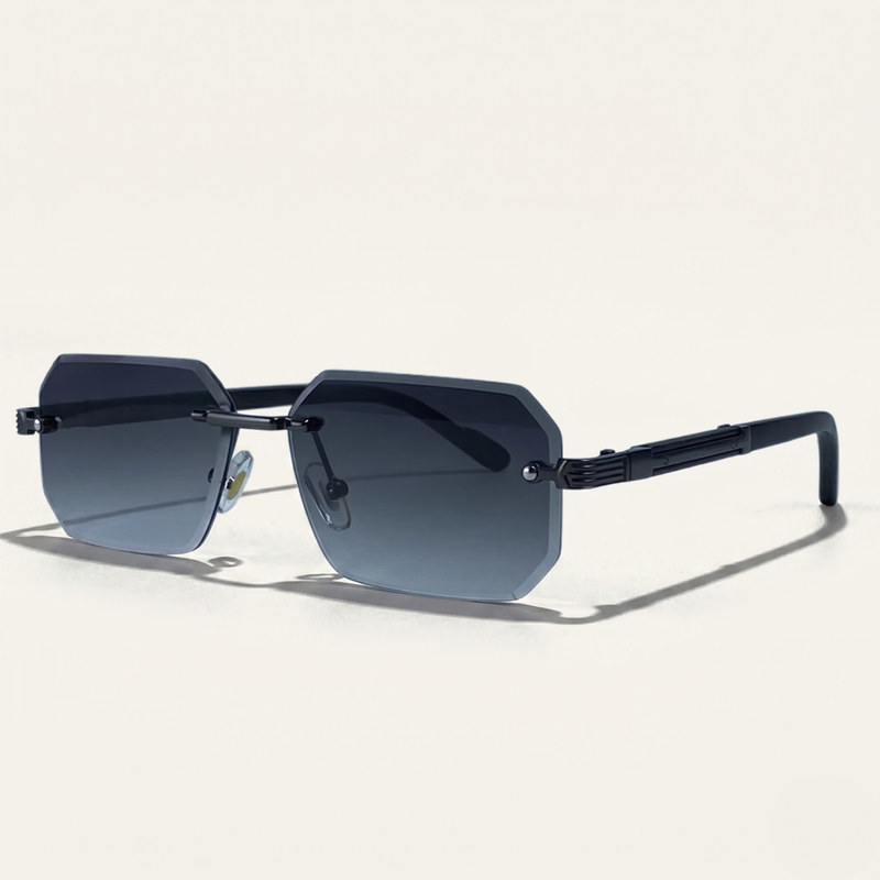 George | Vintage Rimless Sunglasses with UV Protection
