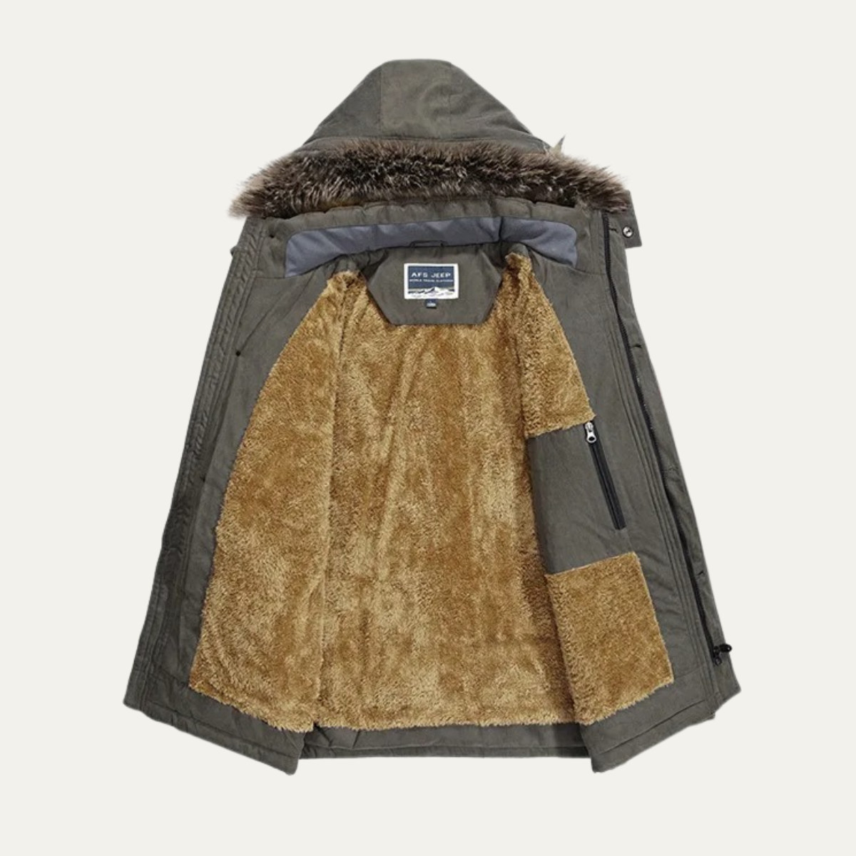 Deverell puffer jacket styling view 5