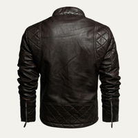 Merrick biker jacket detail