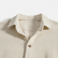Oliver | Waffle Knit Short Sleeve Button-Up Shirt
