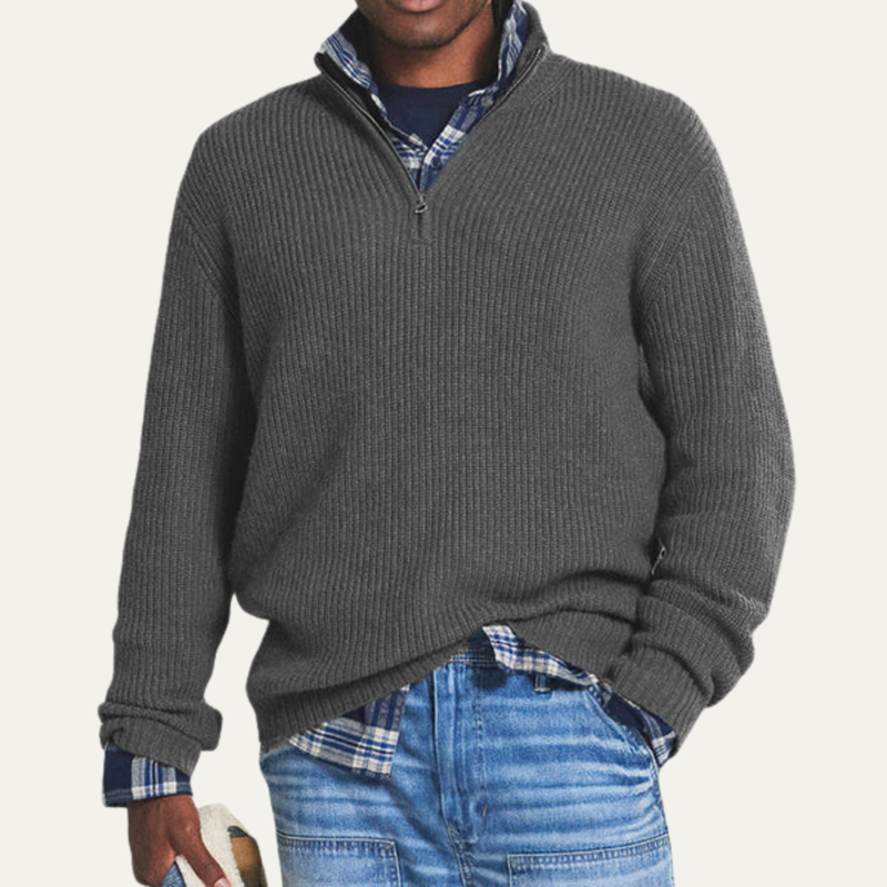 Mortimer knitted jumper Grey