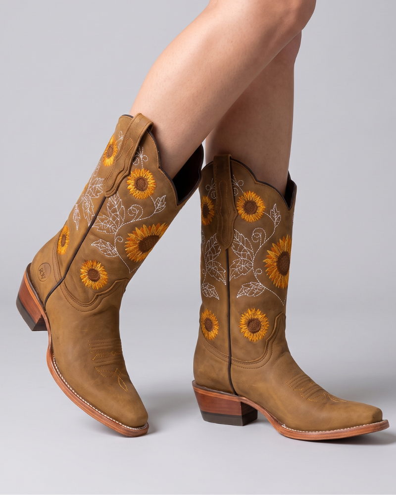 Marigold | Embroidered Cowboy Boots