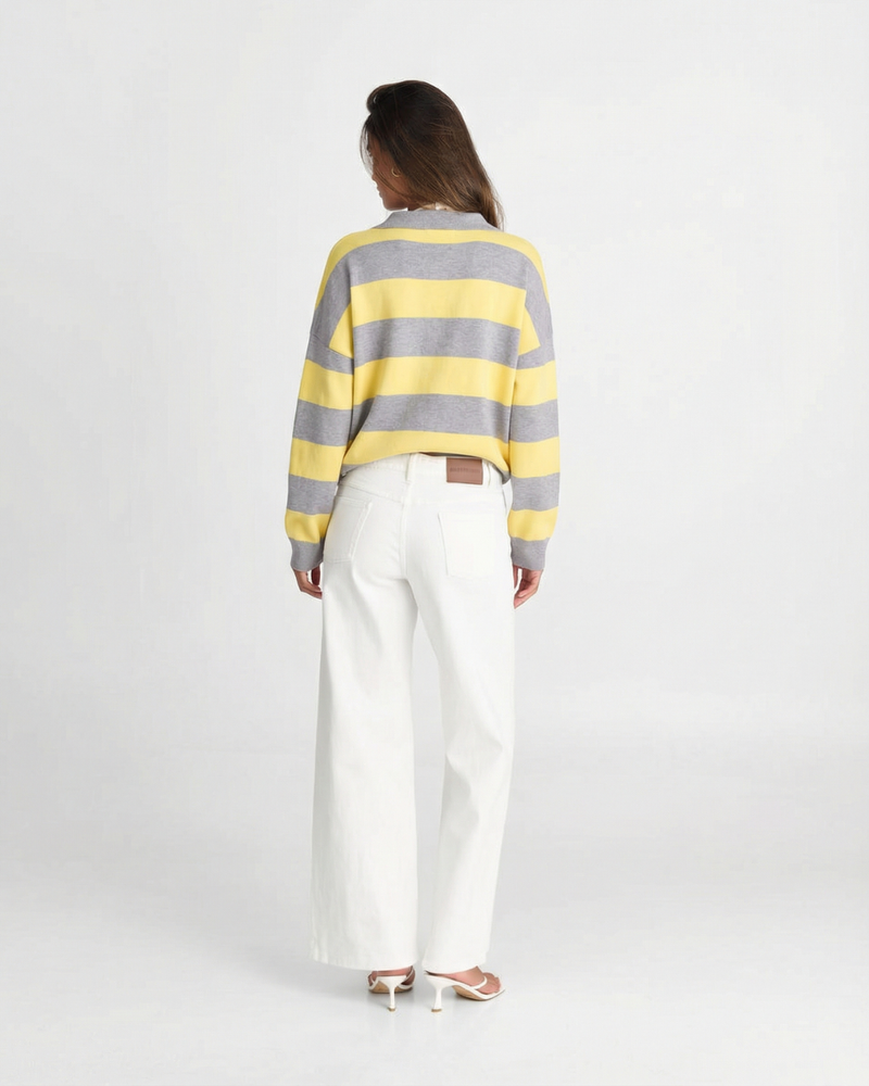 Amber | striped knit top