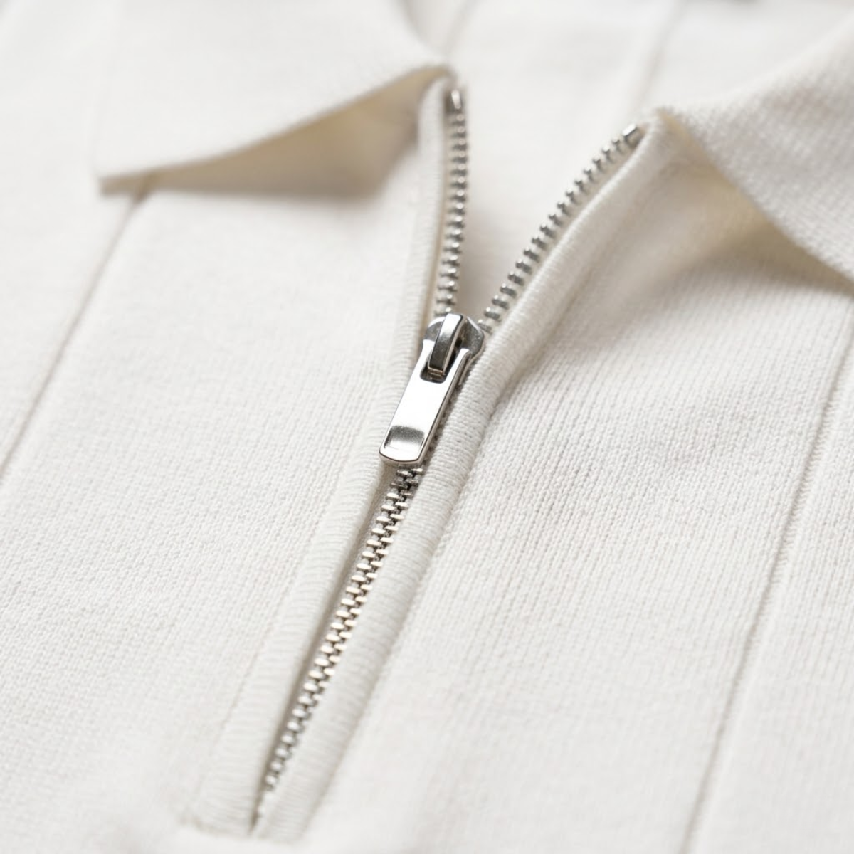 Ivan | Knit Zip Collar Polo Shirt
