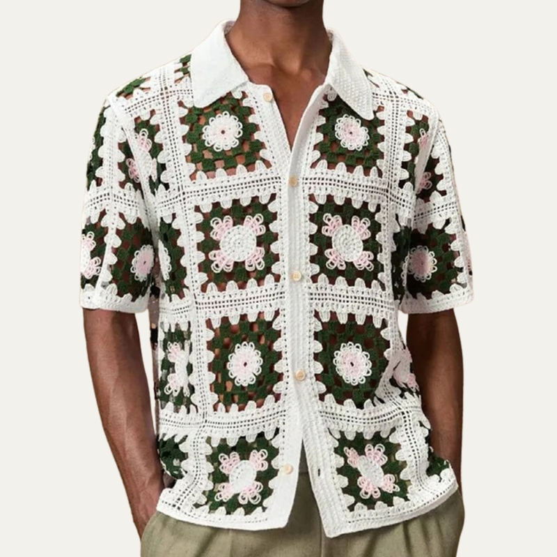 Emery polo shirt Cream Green