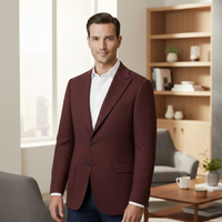 Logan | Tailored Tweed Fishbone Blazer Jacket