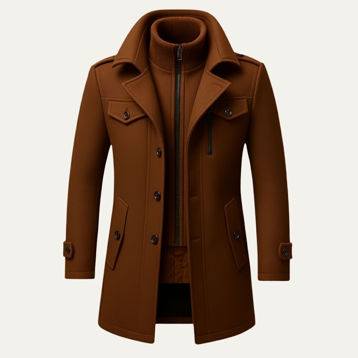 Hexham coat in Khaki
