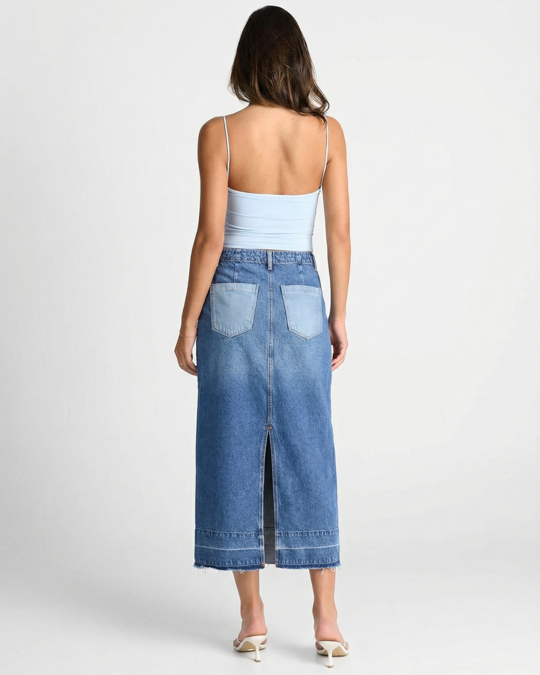 Charlotte | denim maxi skirt