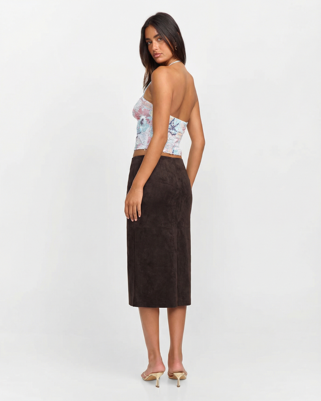 Amelia | wrap midi skirt