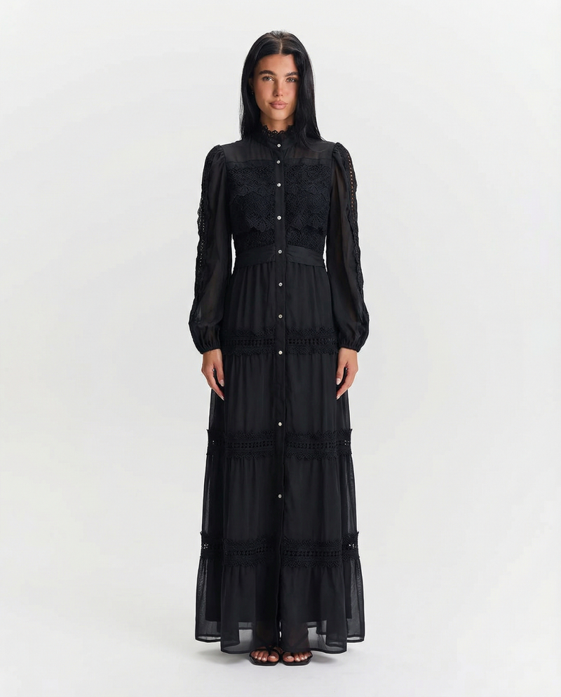 Cara | tiered maxi dress