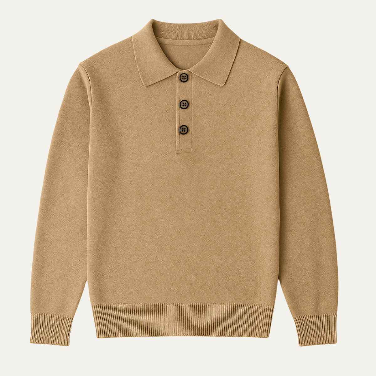 Florian | Cashmere Polo Shirt with Refined Collar