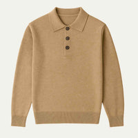 Florian | Cashmere Polo Shirt with Refined Collar