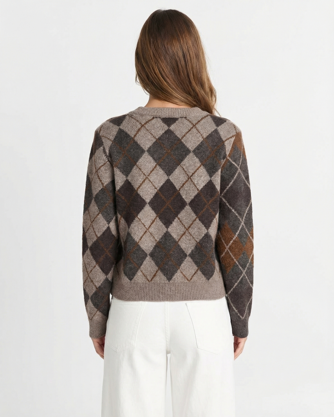 Ivy | argyle knit cardigan