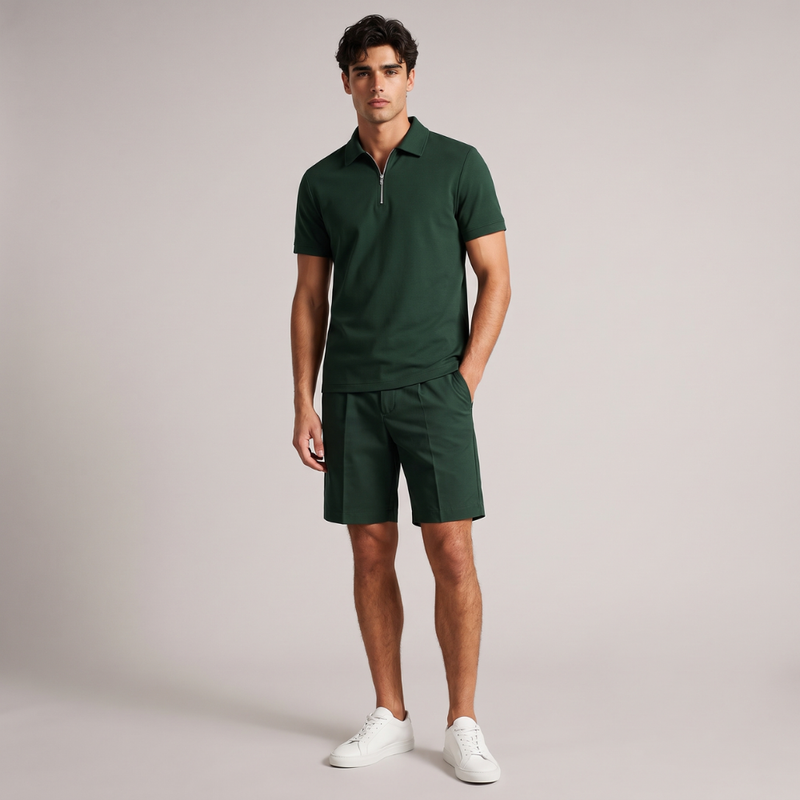 Perry | Summer Polo Shirt and Shorts Set