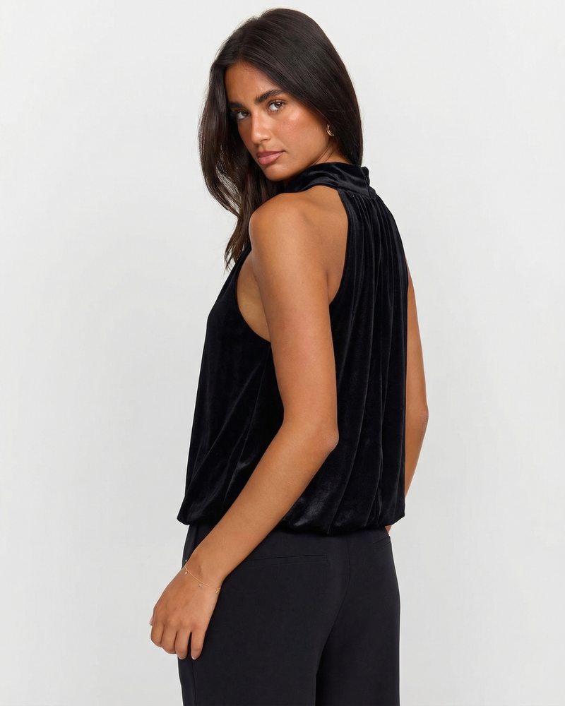 Martha | black halter top