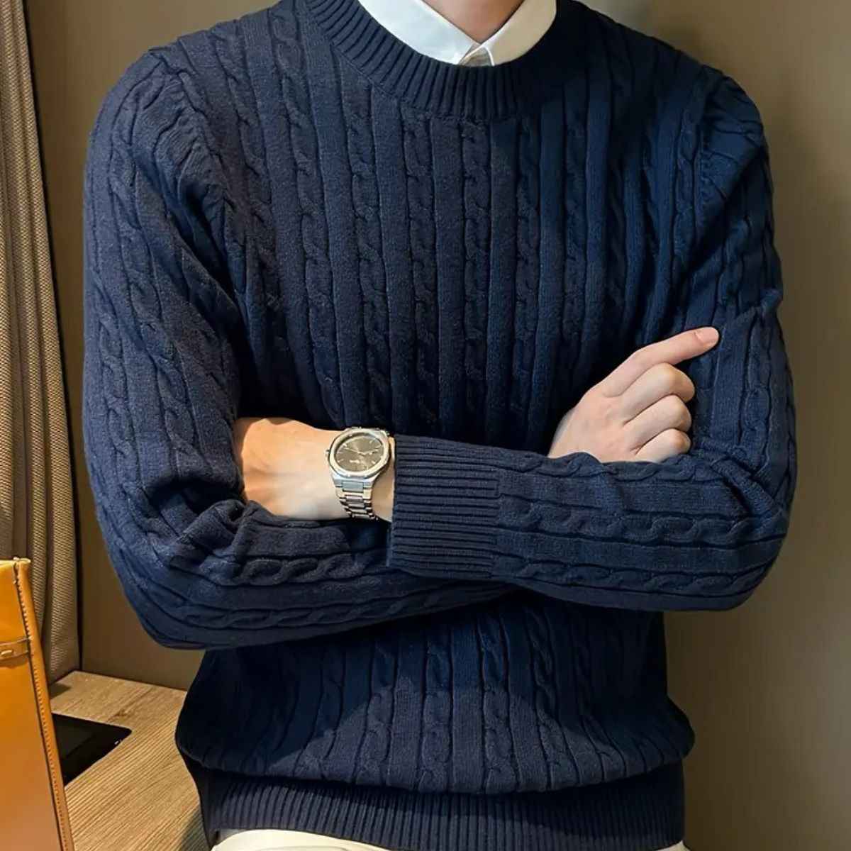 Emmanuel | Men's Cashmere Merino Wool Knit Jumper