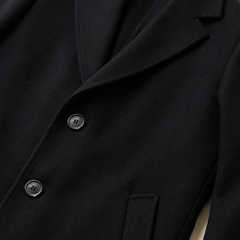 Constantine overcoat pocket detail