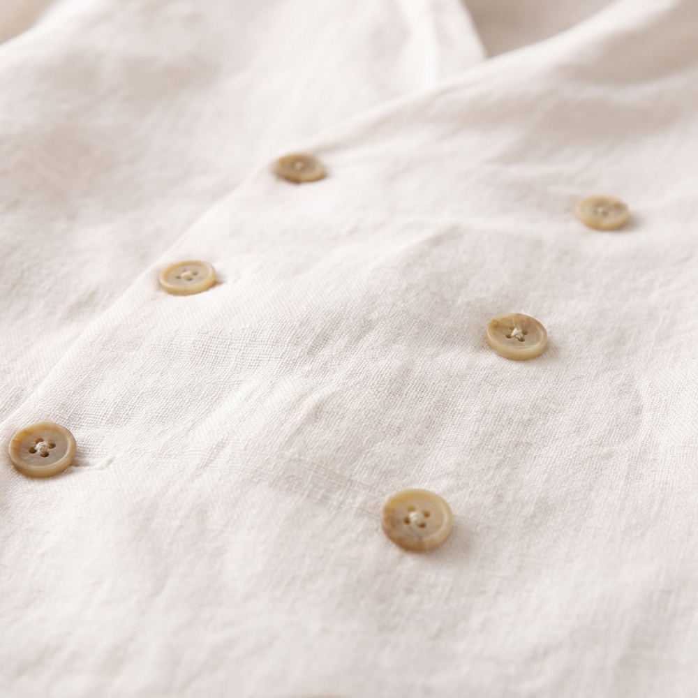 Wilder linen shirt detail view nine
