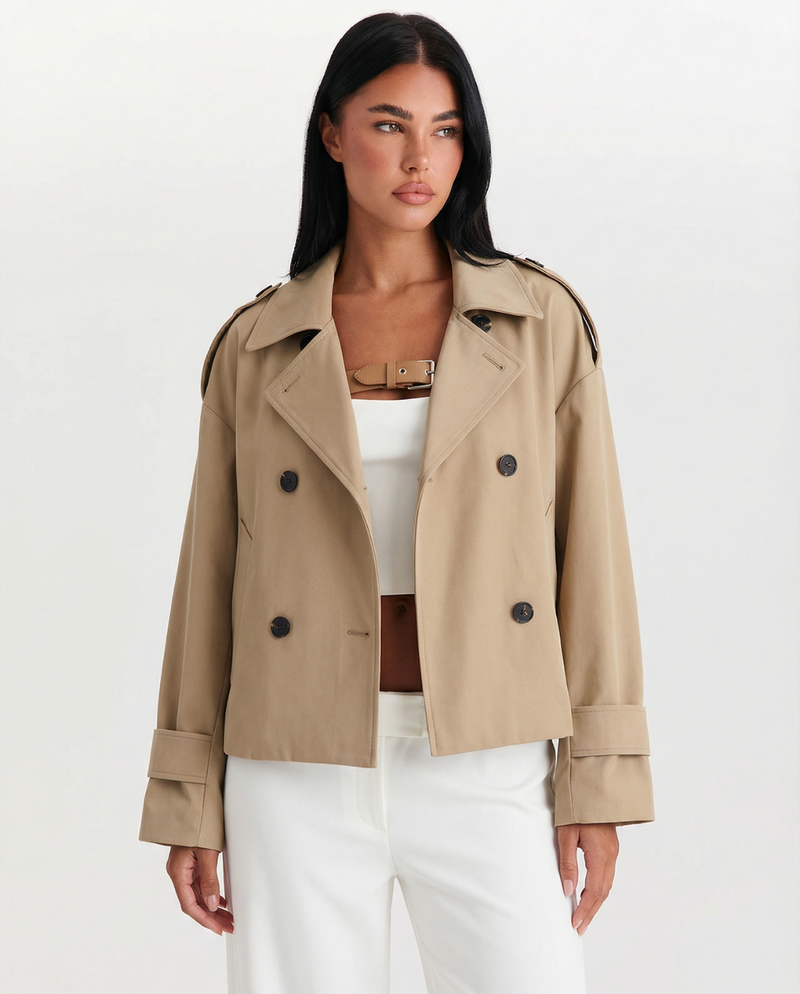 Iris | cropped trench coat