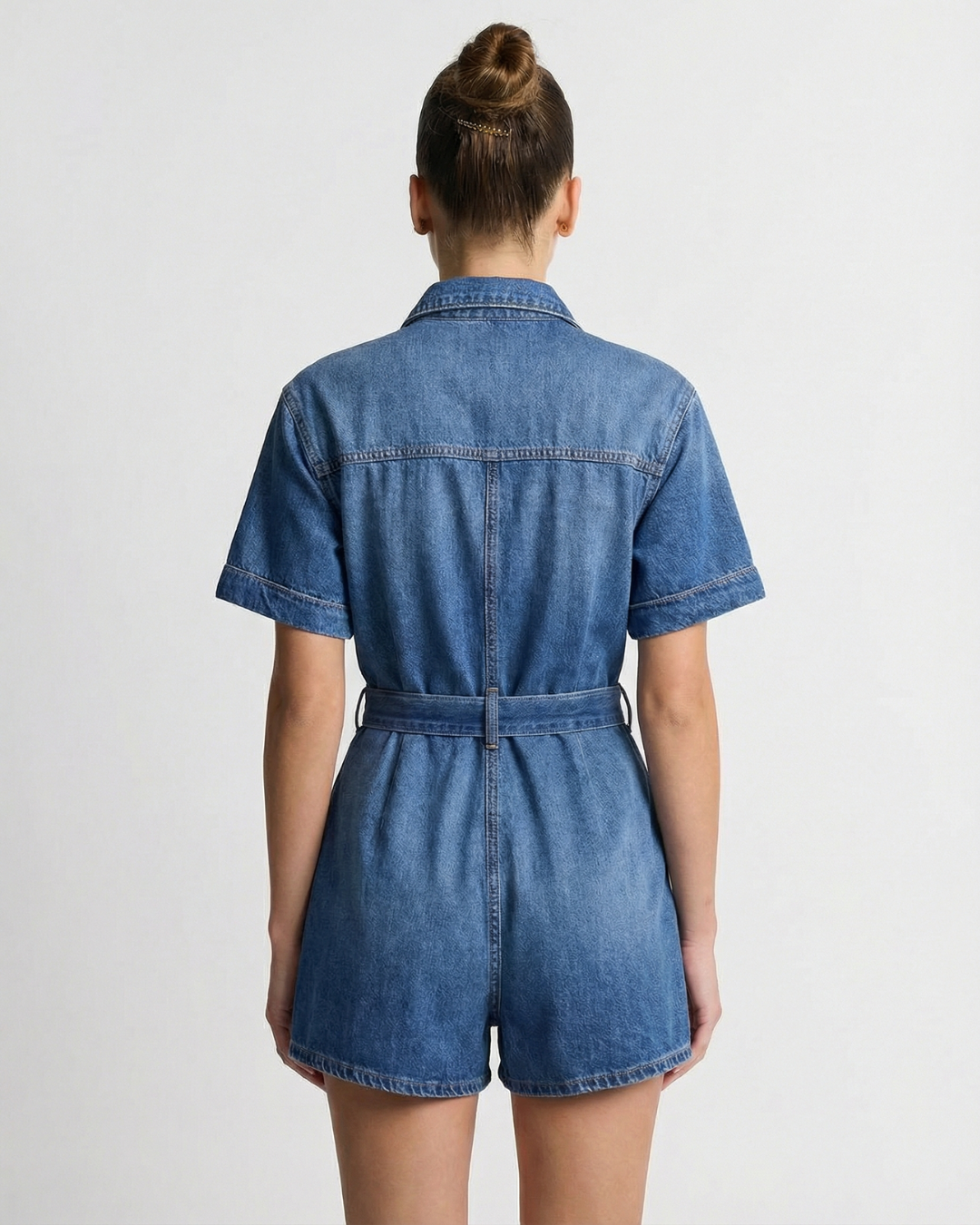 Alyssa | denim romper