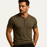 Drew polo in Army Green