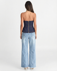 Harriet | denim corset top