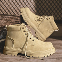 Colby lace up suede ankle boots in Beige