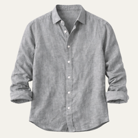 Damian | Lightweight Linen Long Sleeve Shirt