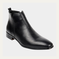 Caxton boots stacked heel detail