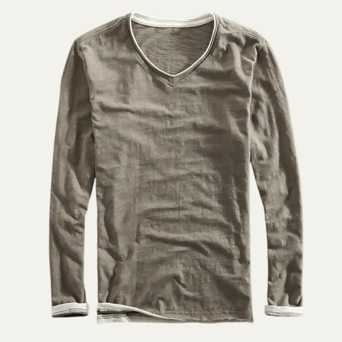 Conor V neck shirt Khaki