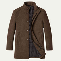 Egerton wool overcoat in Brown
