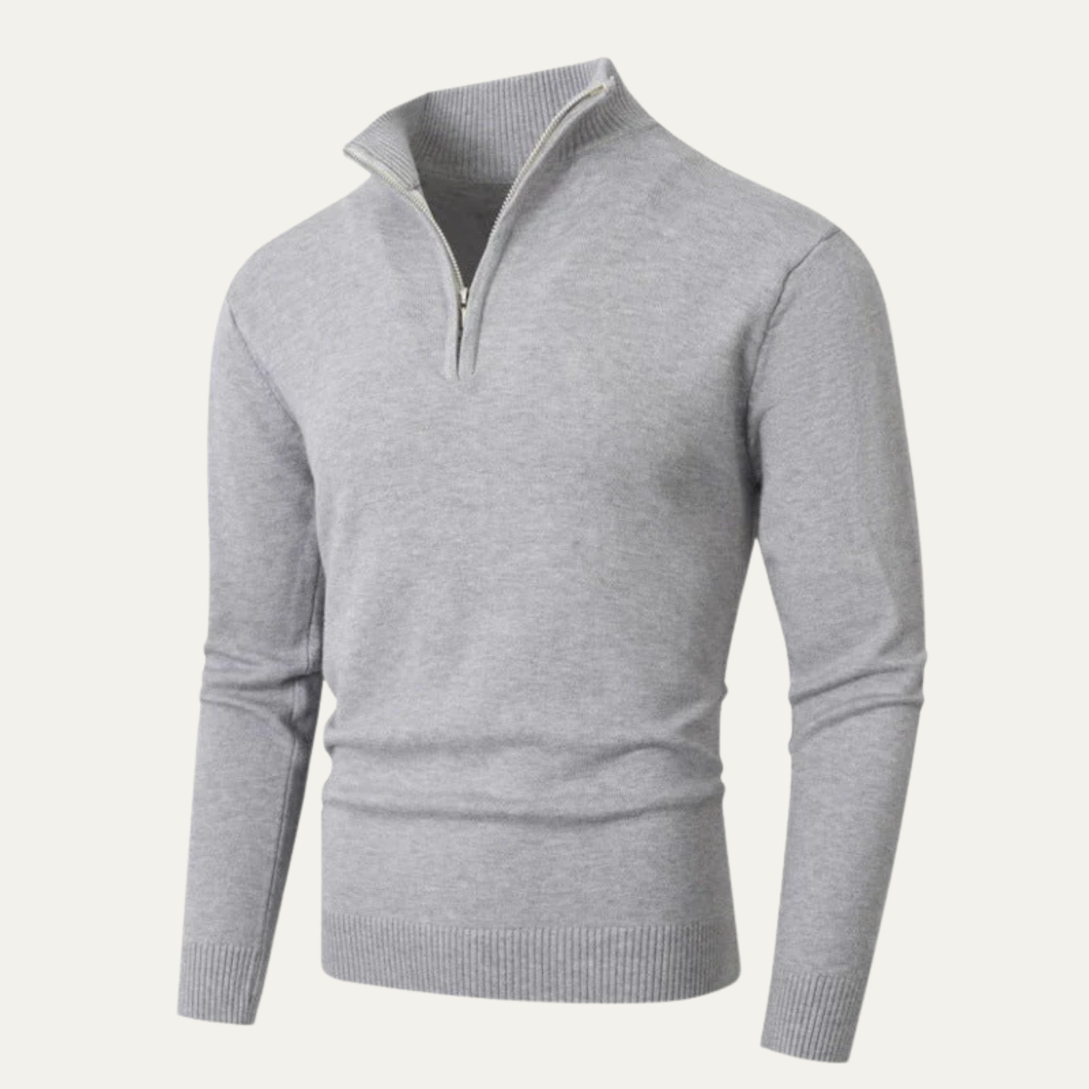 Monroe | Slim Fit Half Zip Knit Jumper