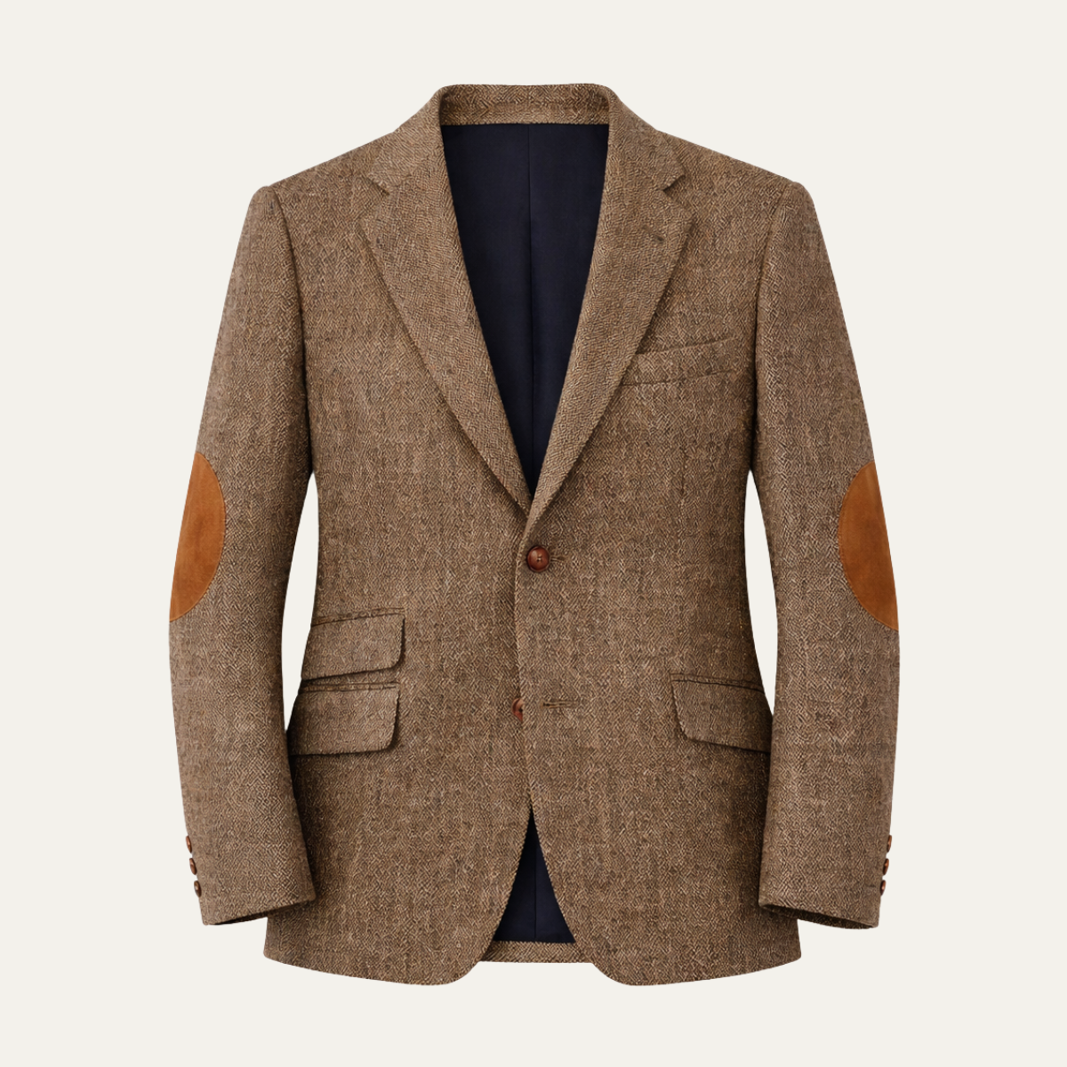 Linden | Single Breasted Herringbone Tweed Blazer
