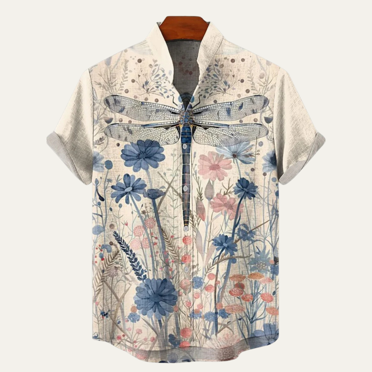 Rhodes shirt in Dragonfly print