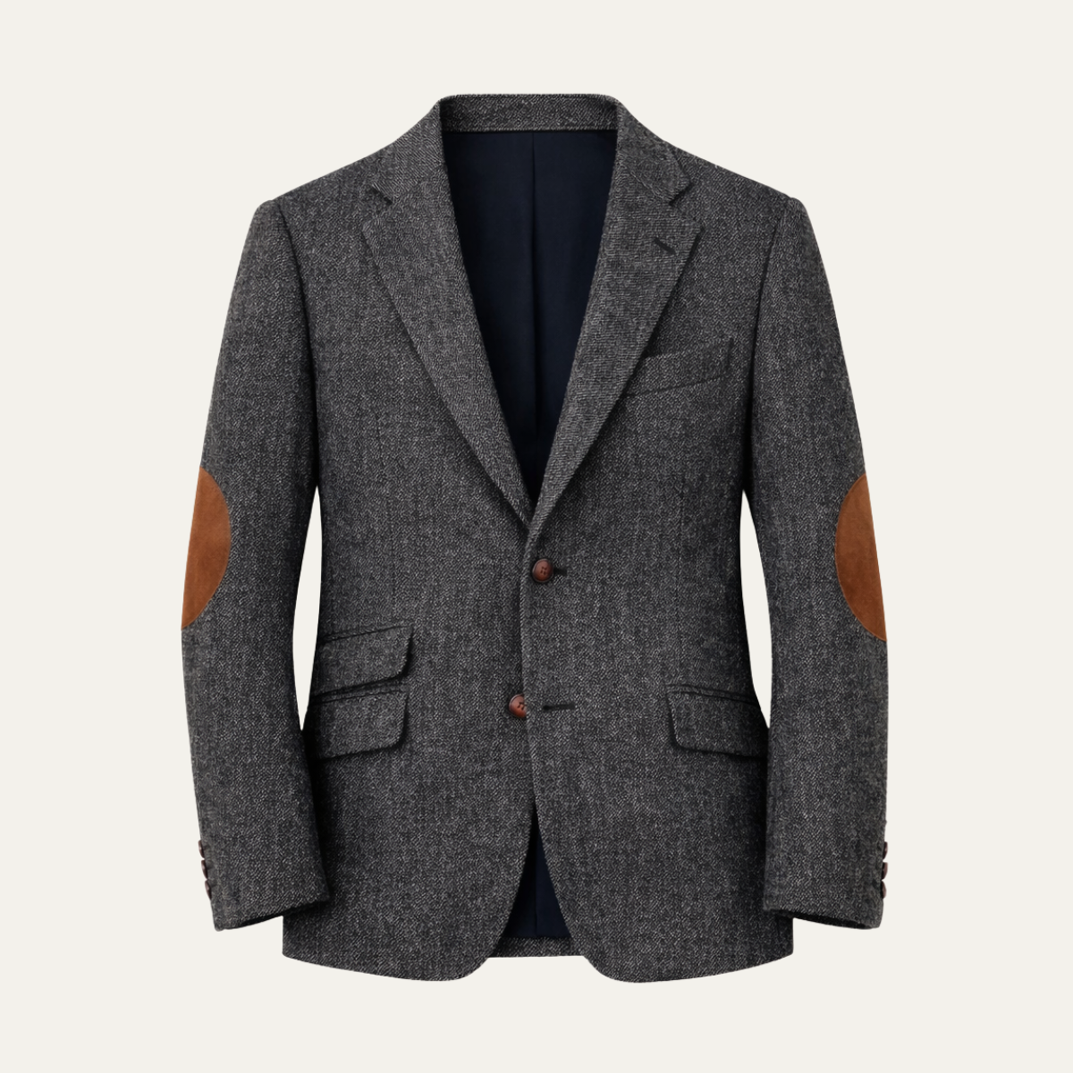 Linden | Single Breasted Herringbone Tweed Blazer