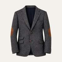 Linden | Single Breasted Herringbone Tweed Blazer