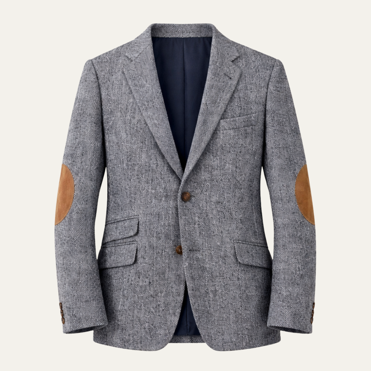 Linden | Single Breasted Herringbone Tweed Blazer