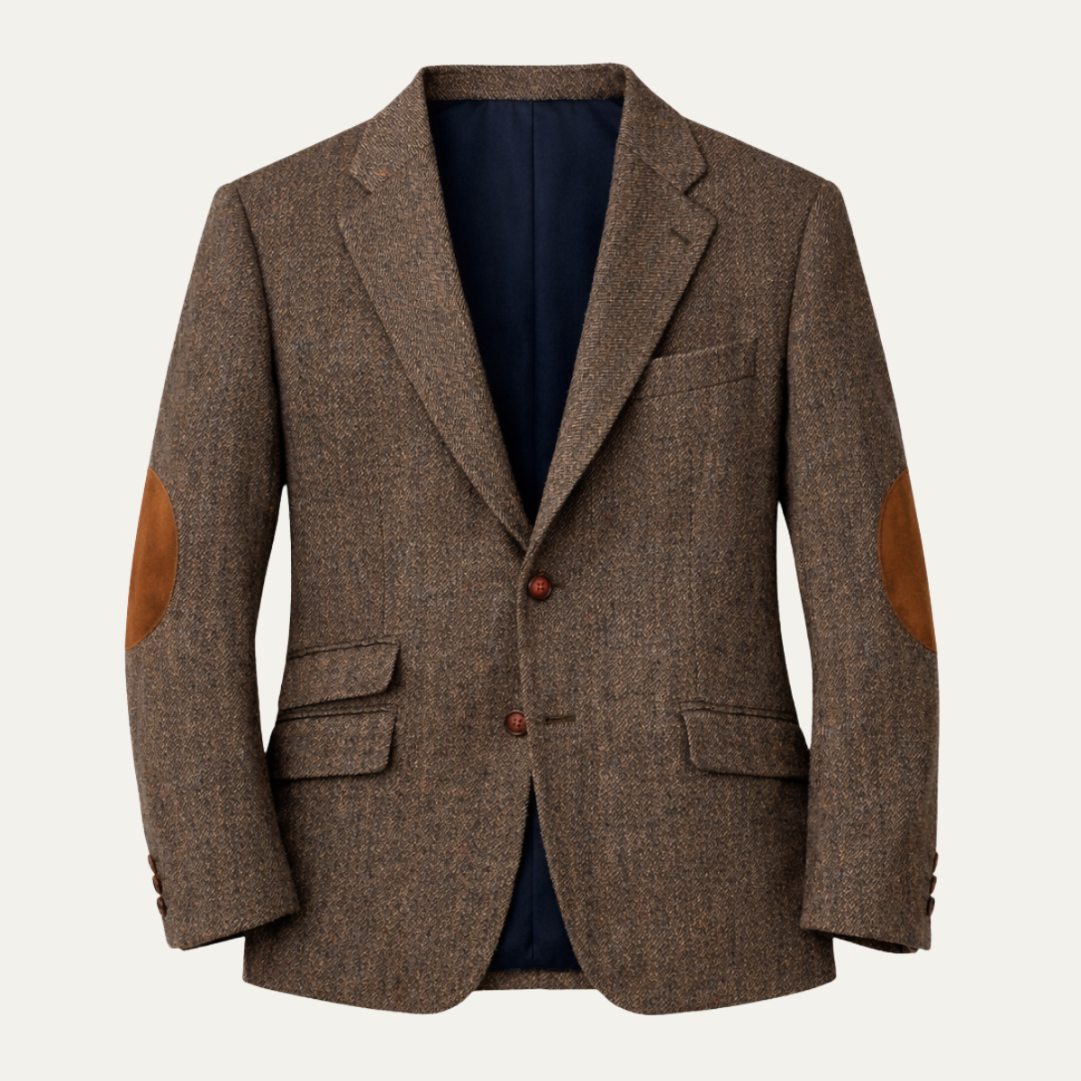 Linden | Single Breasted Herringbone Tweed Blazer