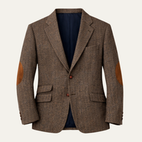 Linden | Single Breasted Herringbone Tweed Blazer