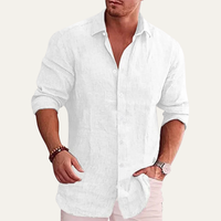 Damian | Lightweight Linen Long Sleeve Shirt